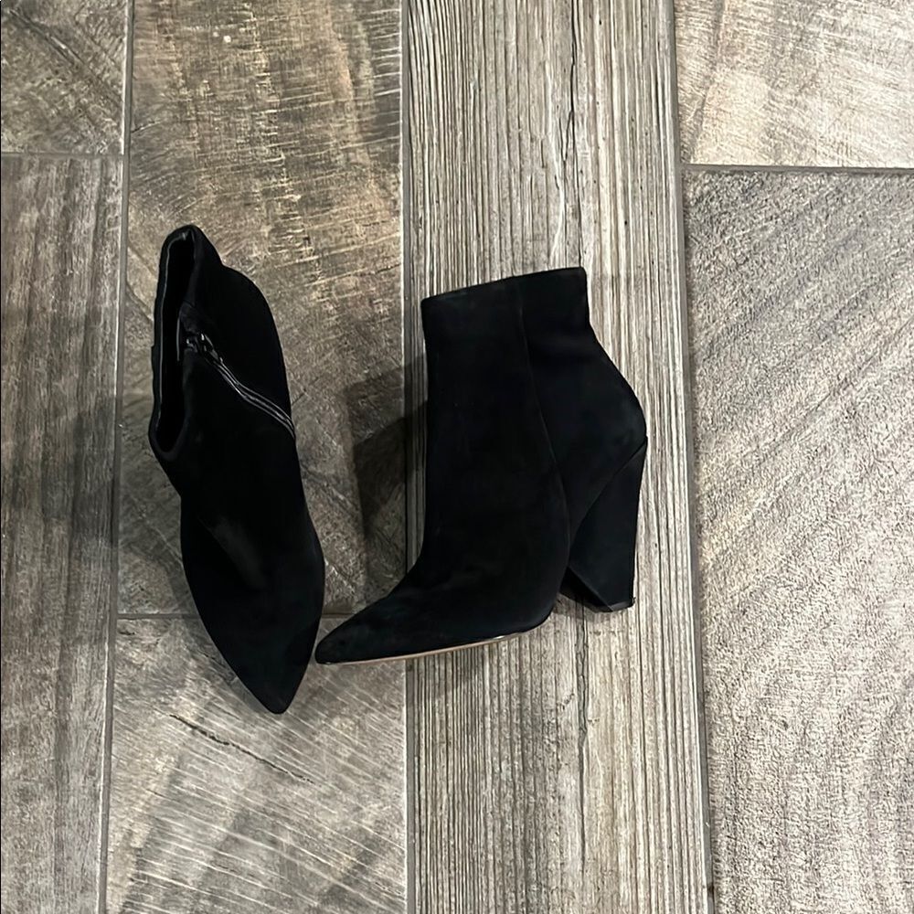 Aldo Black 4” Ankle Booties with Chunky Heel